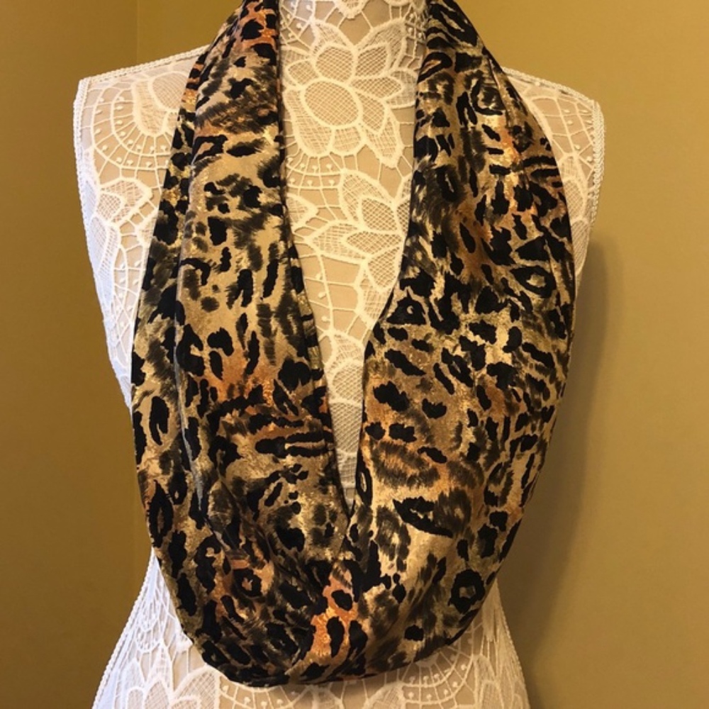 Cheetah Print Circular Scarf